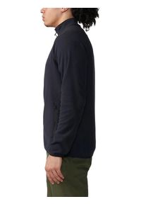 MOUNTAIN HARDWEAR - Sweter Męski Mountain Hardwear Microchill FZ. Kolor: czarny. Materiał: polar. Sezon: zima, wiosna. Sport: turystyka piesza