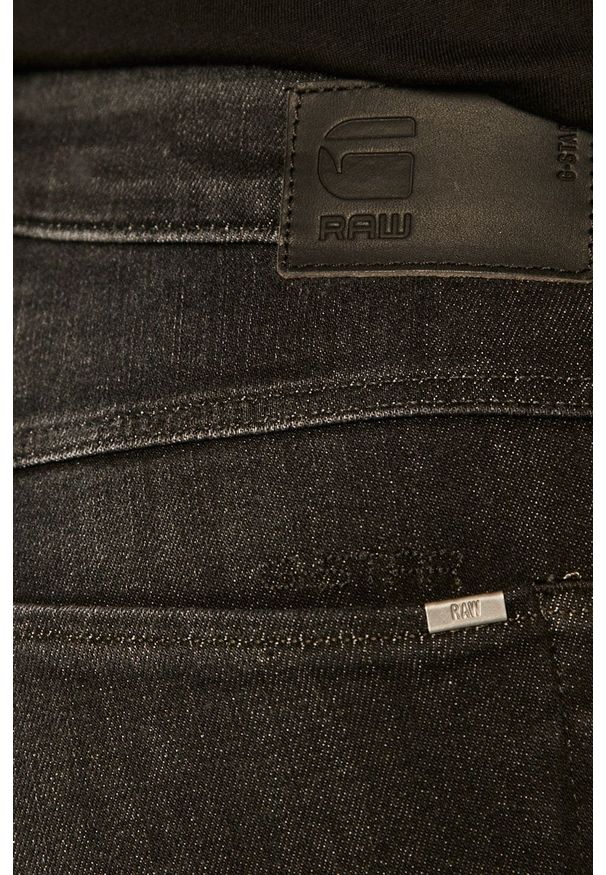 G-Star RAW - G-Star Raw - Jeansy 3301. Stan: podwyższony. Kolor: czarny