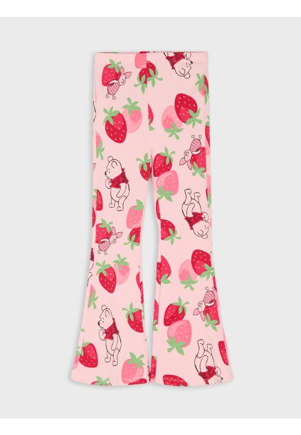 Sinsay - Legginsy flare Winnie the Pooh - różowy. Kolor: różowy