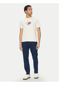 TOMMY HILFIGER - Tommy Hilfiger Spodnie materiałowe Harlem MW0MW38801 Granatowy Slim Fit. Kolor: niebieski. Materiał: len #4