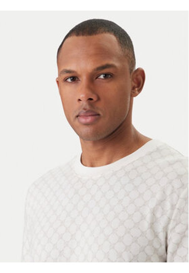JOOP! T-Shirt Victormanuel 30101945 Écru Regular Fit. Kolor: kremowy. Materiał: bawełna