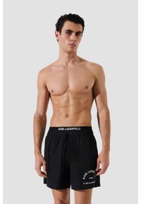 Karl Lagerfeld - KARL LAGERFELD Czarne kąpielówki męskie RSG, Rozmiar M. Kolor: czarny #5