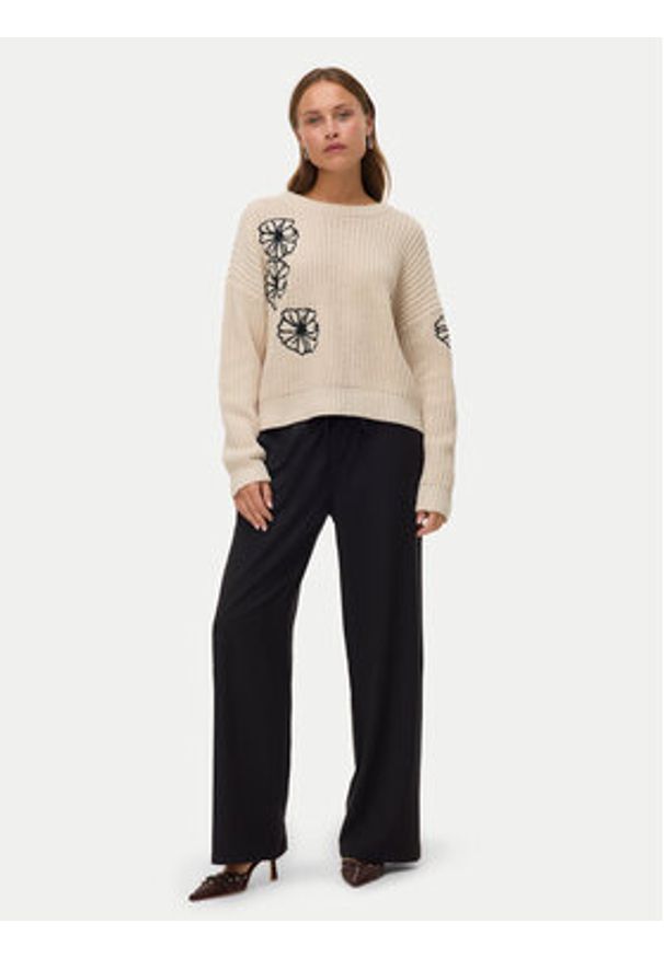 Vero Moda Spodnie materiałowe Milly 10331924 Czarny Wide Leg. Kolor: czarny. Materiał: syntetyk