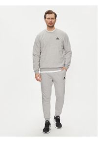 Adidas - adidas Spodnie dresowe Essentials Fleece HL2230 Szary Regular Fit. Kolor: szary. Materiał: bawełna #5