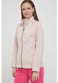 Geox kurtka ANNYA damska kolor różowy przejściowa. Kolor: różowy. Materiał: tkanina. Wzór: gładki #2