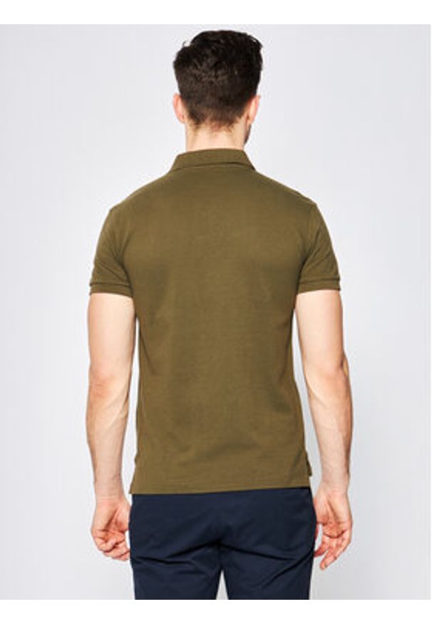 Polo Ralph Lauren Polo Core Replen 710795080 Zielony Slim Fit. Typ kołnierza: polo. Kolor: zielony. Materiał: bawełna