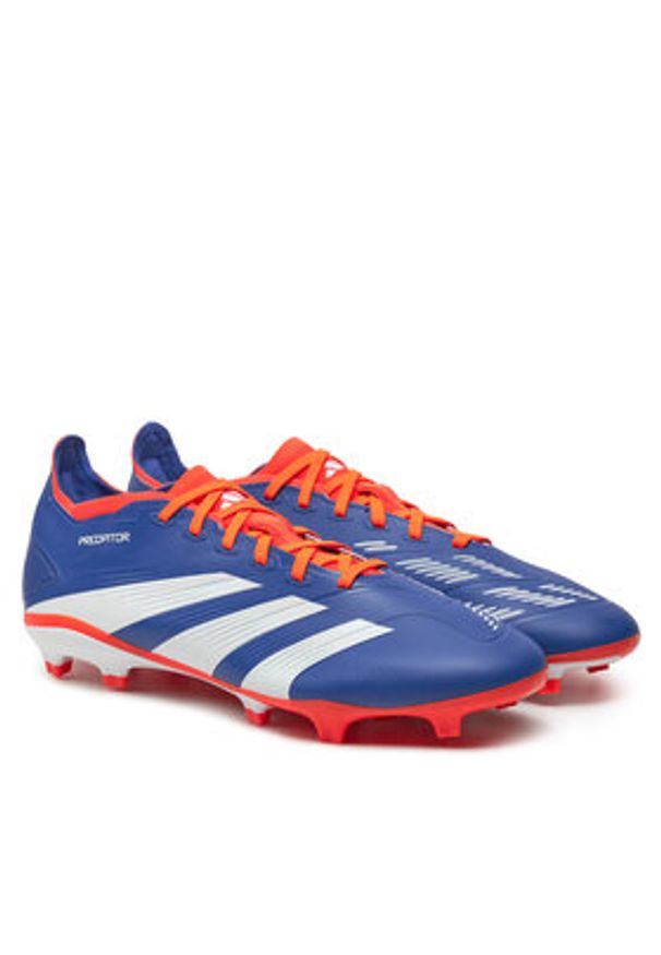 Adidas - adidas Buty do piłki nożnej Predator League FG IF6348 Niebieski. Kolor: niebieski. Materiał: skóra