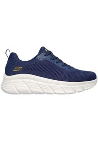 skechers - Adidasy Skechers Bobs B Flex Hi, Mężczyźni. Kolor: niebieski. Materiał: materiał. Sport: fitness