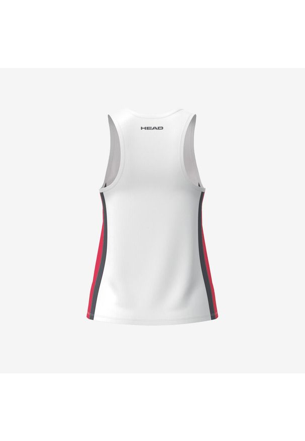 Head - CLUB 25 Tank Top Girls. Kolor: czerwony. Materiał: mesh. Sport: tenis