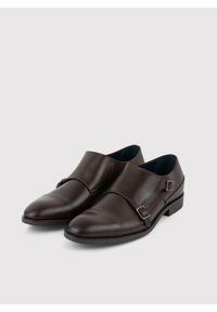 Pako Lorente - PAKO LORENTE – Brązowe monki męskie. Zapięcie: klamry. Kolor: brązowy. Materiał: skóra, jeans #1