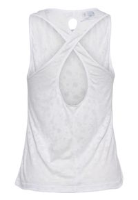 Damski tank top Hummel Mt Iris Burnout. Kolor: biały. Długość rękawa: bez rękawów