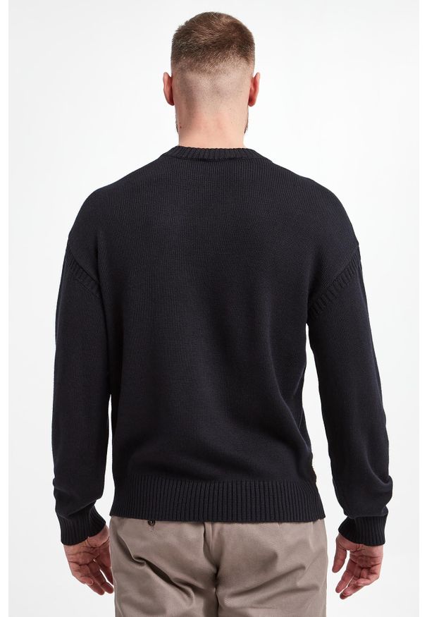 Emporio Armani - Sweter męski wełniany EMPORIO ARMANI. Materiał: wełna
