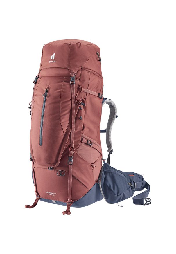 Plecak trekkingowy Deuter Aircontact X 70+15 SL damski - redwood/ink. Kolor: czerwony