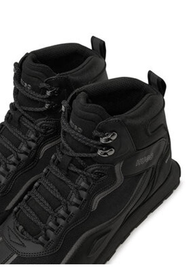 Hugo Sneakersy Icelin 50529581 Czarny. Kolor: czarny. Materiał: skóra