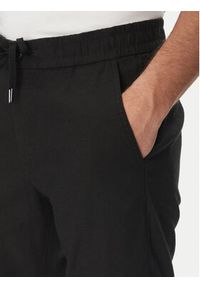 BOSS Spodnie materiałowe Sanderson-L 50536881 Czarny Regular Fit. Kolor: czarny. Materiał: len