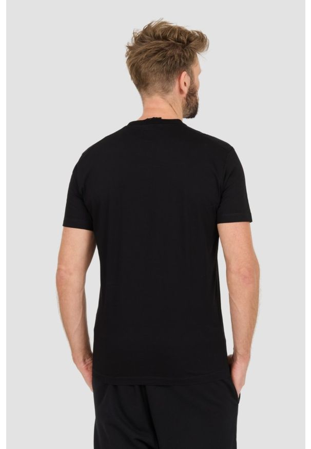 DSQUARED2 Czarny męski t-shirt Icon Blur Cool Fit Tee, Rozmiar XXL. Kolor: czarny