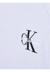Calvin Klein Jeans Sukienka dzianinowa IG0IG01567 Fioletowy Regular Fit. Kolor: fioletowy. Materiał: bawełna