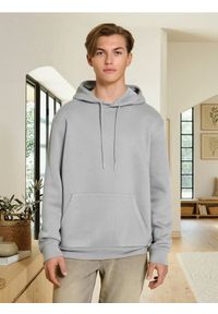 Sinsay - Bluza hoodie basic - kremowy. Kolor: kremowy