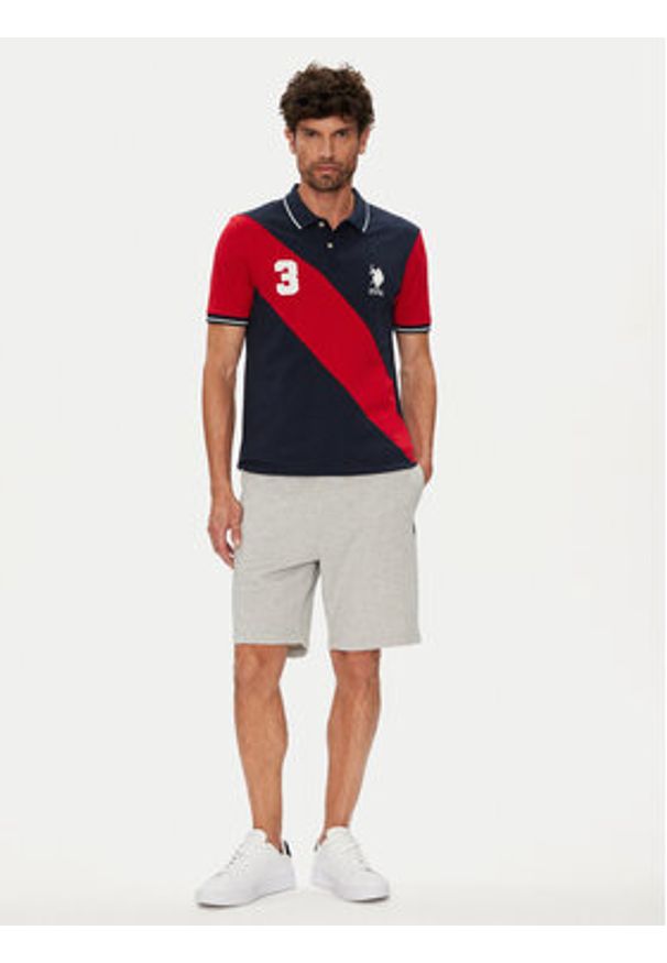U.S. Polo Assn. Polo MUP3996 Granatowy Regular Fit. Typ kołnierza: polo. Kolor: niebieski. Materiał: bawełna
