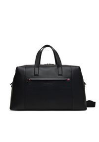 TOMMY HILFIGER - Tommy Hilfiger Torba Th Corp Duffle AM0AM14044 Czarny. Kolor: czarny. Materiał: skóra #1