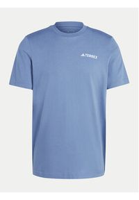 Adidas - adidas T-Shirt Terrex Graphic MTN 2.0 IM8354 Niebieski Regular Fit. Kolor: niebieski. Materiał: bawełna #6