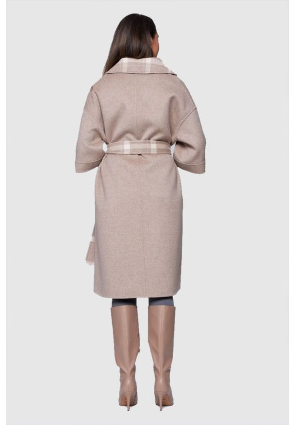 DIEGO M Płaszcz damski w kolorze taupe, Rozmiar 38 EU - 42 IT. Kolor: szary