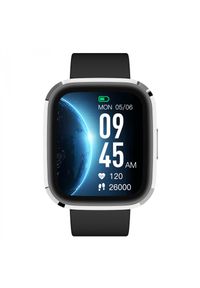 GARETT - Smartwatch Garett GRC Style srebrno-czarny. Rodzaj zegarka: smartwatch. Kolor: wielokolorowy, czarny, srebrny. Styl: casual, elegancki, sportowy #5