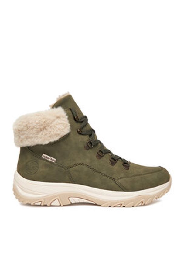 Rieker Trzewiki CEO-M9610-54 Khaki. Kolor: brązowy. Materiał: materiał