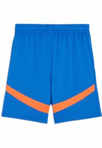 Puma - Młodzieżowe szorty Olympique Marsylia 24/25 PUMA Racing Blue Fluro Orange Pes. Kolor: pomarańczowy, niebieski, żółty, wielokolorowy. Sport: piłka nożna