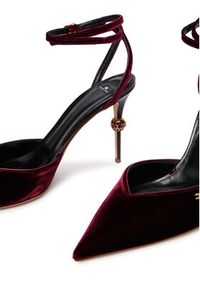 Elisabetta Franchi Szpilki SA-74L-57E2-EA4 Bordowy. Kolor: czerwony. Materiał: materiał. Obcas: na szpilce #4