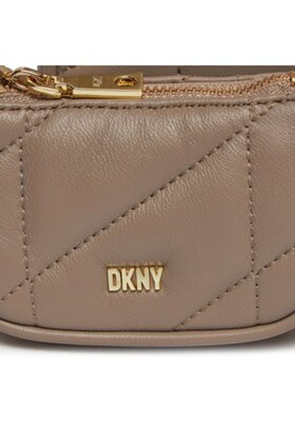 DKNY Torebka Betty R34EBB22 Beżowy. Kolor: beżowy. Materiał: skórzane