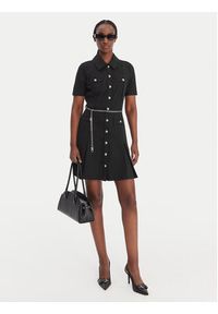 MICHAEL Michael Kors Sukienka koszulowa MR683BX667 Czarny Regular Fit. Kolor: czarny. Materiał: syntetyk. Typ sukienki: koszulowe #5
