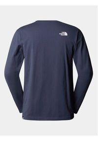The North Face Longsleeve Simple Dome NF0A87QN Granatowy Regular Fit. Kolor: niebieski. Materiał: bawełna. Długość rękawa: długi rękaw #3