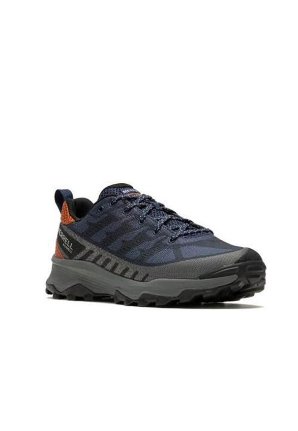 Buty trekkingowe męskie Merrell Speed Eco Wp. Kolor: niebieski. Materiał: syntetyk, materiał. Szerokość cholewki: normalna. Sport: turystyka piesza