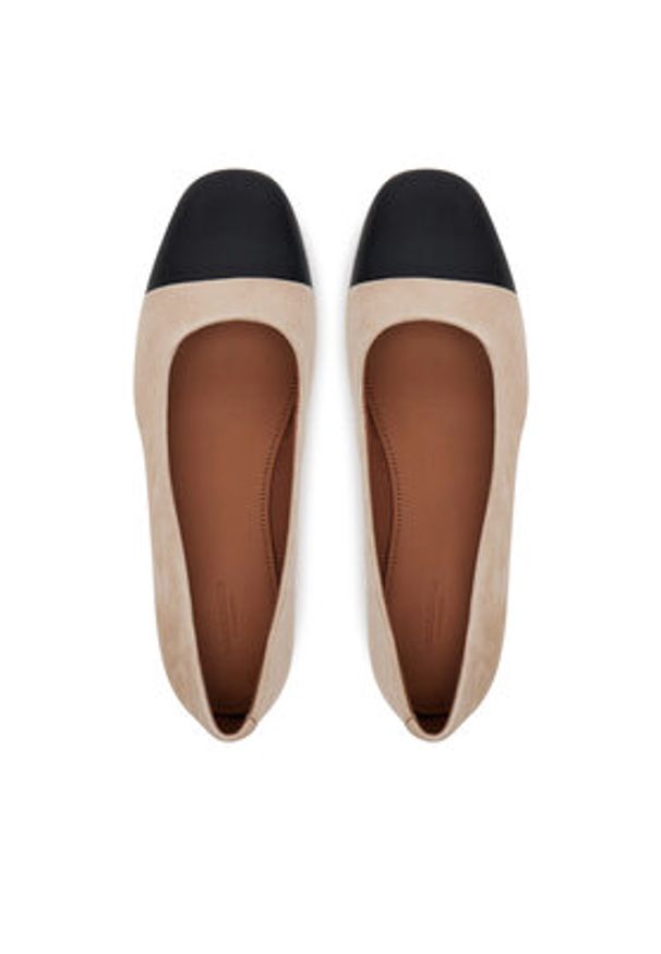 Vagabond Shoemakers Baleriny Jolin 5508-642-95 Beżowy. Kolor: beżowy. Materiał: zamsz, skóra