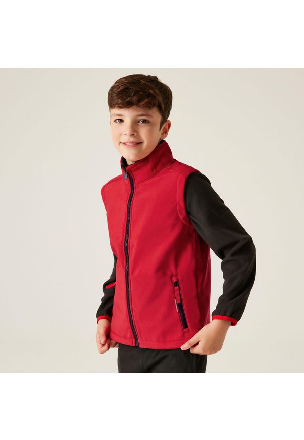 Regatta - Kamizelka softshell Kids Ablaze. Kolor: czerwony. Materiał: softshell