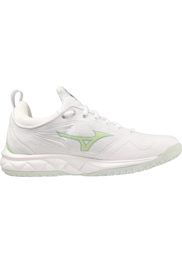 Buty siatkarskie damskie Mizuno Wave Luminous 2. Kolor: biały. Materiał: syntetyk, tkanina, materiał. Szerokość cholewki: normalna. Model: Mizuno Wave. Sport: siatkówka