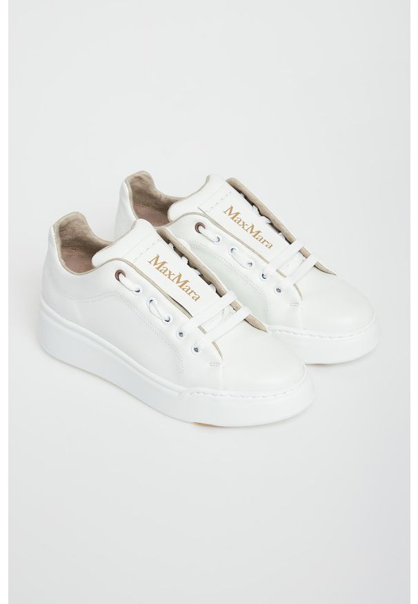 Max Mara Accessori - Sneakersy damskie z hydrofobowego kaszmiru Maxiws MAX MARA ACCESSORI. Materiał: kaszmir