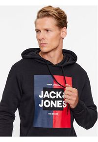 Jack & Jones - Jack&Jones Bluza Oscar 12235248 Czarny Regular Fit. Kolor: czarny. Materiał: bawełna #6