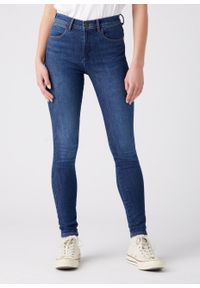 Wrangler - WRANGLER HIGH RISE SKINNY DAMSKIE SPODNIE JEANSOWE GOOD NEWS W27HXR44Z 112144778