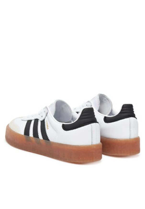 Adidas - adidas Sneakersy Sambae JI1349 Biały. Kolor: biały. Materiał: skóra