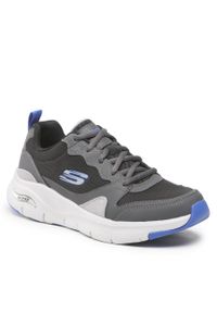 skechers - Sneakersy Skechers Konvoy 232204/BKGY Black/Gray. Kolor: szary. Materiał: materiał #1