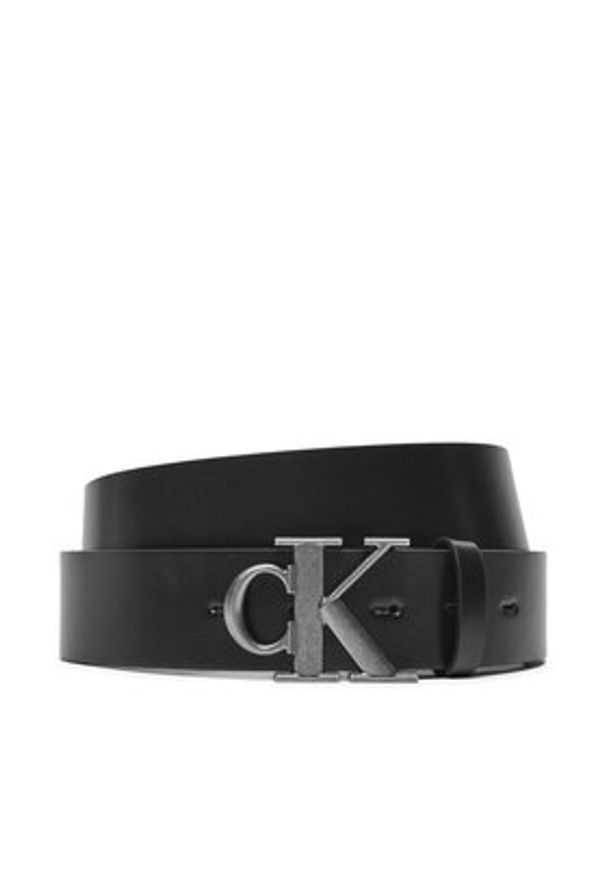 Calvin Klein Jeans Pasek Męski Gift Classic Belt K50K512102 Czarny. Kolor: czarny. Materiał: skóra