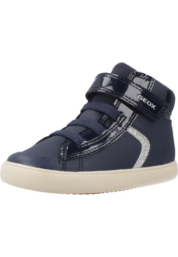 Geox - Buty GEOX B GISLI GIRL Niebieski. Kolor: niebieski. Materiał: tkanina, syntetyk. Sport: turystyka piesza