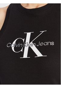 Calvin Klein Jeans Sukienka codzienna J20J220754 Czarny Slim Fit. Okazja: na co dzień. Kolor: czarny. Materiał: bawełna. Typ sukienki: proste. Styl: casual