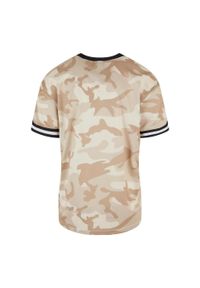 Urban Classics - Męska Koszulka Camo Mesh Oversized T-shirt. Kolor: zielony, wielokolorowy, brązowy. Materiał: mesh