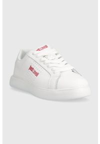Just Cavalli sneakersy kolor biały 75RA3SB3 ZP279 003. Nosek buta: okrągły. Zapięcie: sznurówki. Kolor: biały. Materiał: guma #5