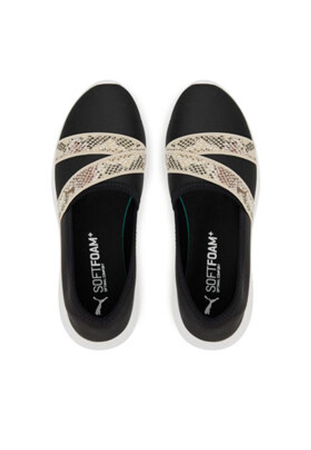 Puma Półbuty Adelina 2 Snake Chic 400702 01 Czarny. Kolor: czarny. Materiał: materiał
