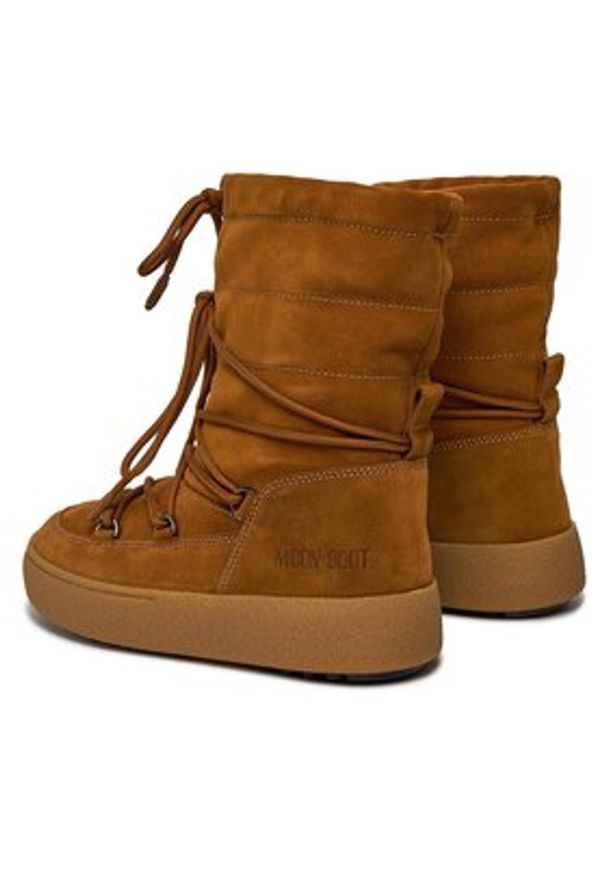 Moon Boot Śniegowce Ltrack Suede 24501100001 Brązowy. Kolor: brązowy. Materiał: zamsz, skóra