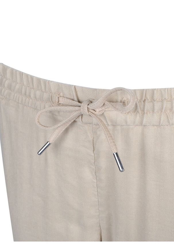 GANT - Gant Spodnie "Summer Linen" | 4150076 / Summer Linen | Kobieta | Beżowy. Kolor: beżowy. Materiał: wiskoza, len, elastan